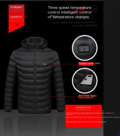 Full-Body Heated USB Charging Jacket