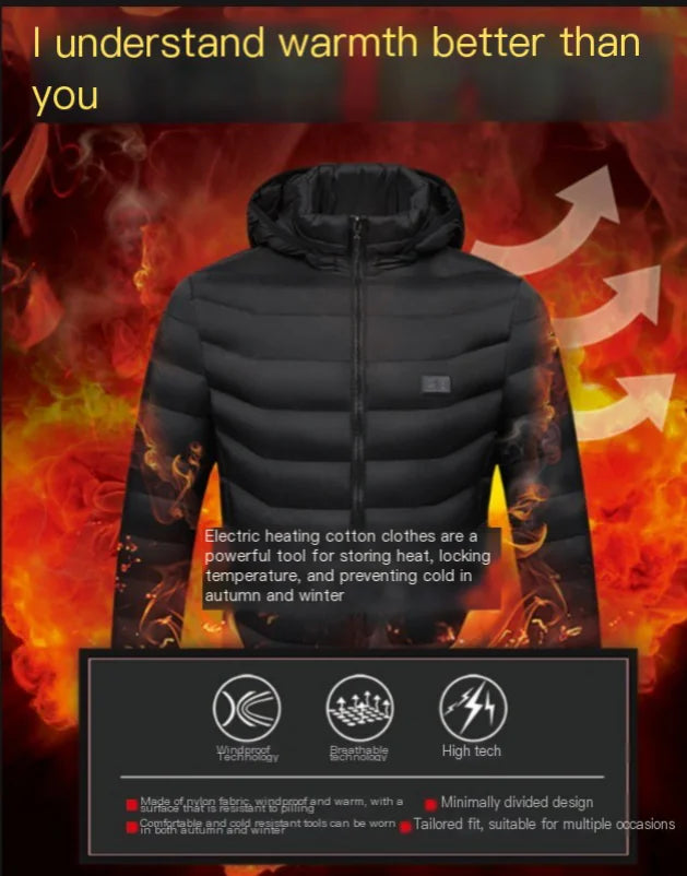 Full-Body Heated USB Charging Jacket