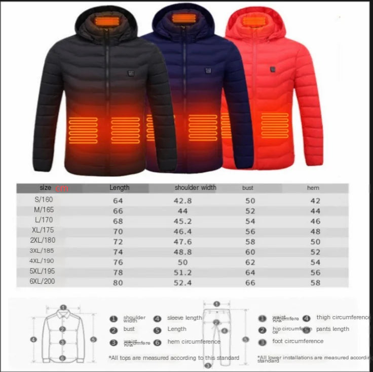 Full-Body Heated USB Charging Jacket