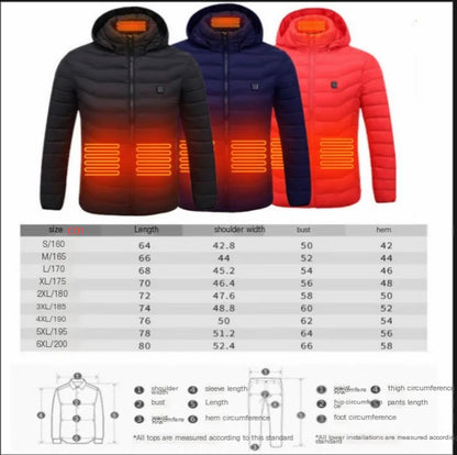 Full-Body Heated USB Charging Jacket
